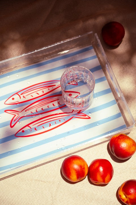 Red Fish Tray