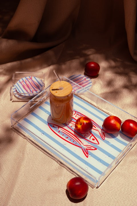 Red Fish Tray