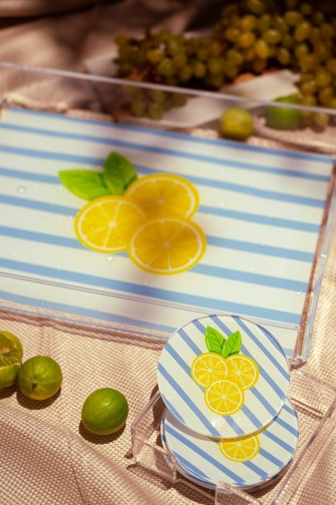 Lemon Mint Coasters