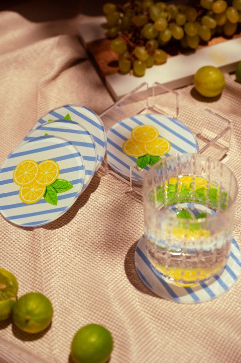 Lemon Mint Coasters