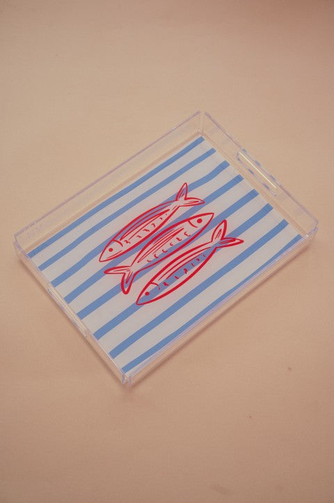 Red Fish Tray