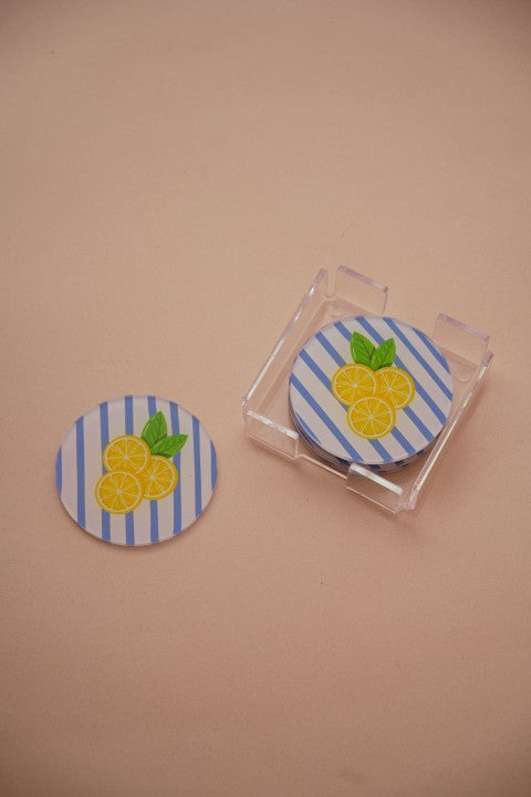 Lemon Mint Coasters